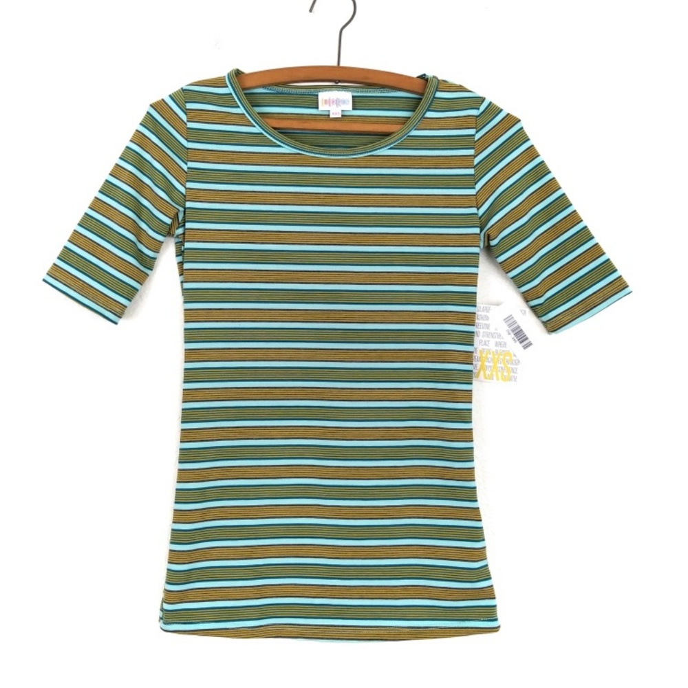 LuLaRoe Gigi Shirt Bundle Striped T-shirt Set XXS - Picture 2 of 7